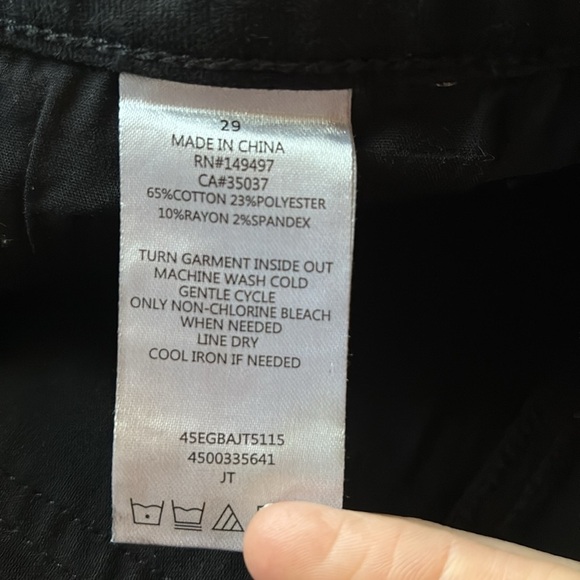 SAM EDELMAN “the Riley skirt” coated denim in jet black - Picture 7 of 7